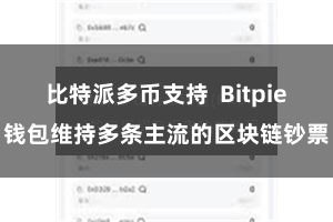 比特派多币支持 Bitpie钱包维持多条主流的区块链钞票