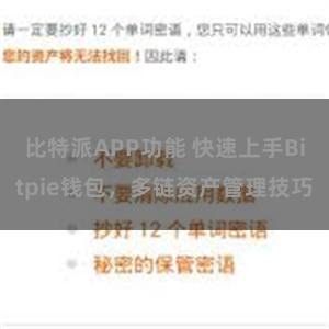 比特派APP功能 快速上手Bitpie钱包，多链资产管理技巧