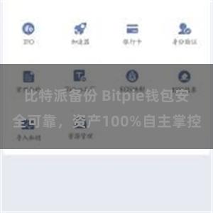 比特派备份 Bitpie钱包安全可靠，资产100%自主掌控