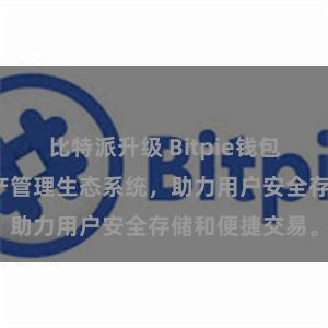 比特派升级 Bitpie钱包：打造数字资产管理生态系统，助力用户安全存储和便捷交易。