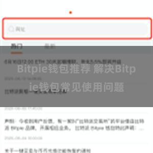 Bitpie钱包推荐 解决Bitpie钱包常见使用问题