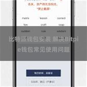 比特派钱包安装 解决Bitpie钱包常见使用问题