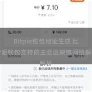 Bitpie钱包地址生成 比特派钱包支持的主要区块链网络解析