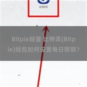 Bitpie轻量 比特派(Bitpie)钱包如何设置每日限额？
