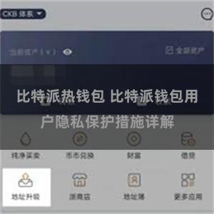 比特派热钱包 比特派钱包用户隐私保护措施详解