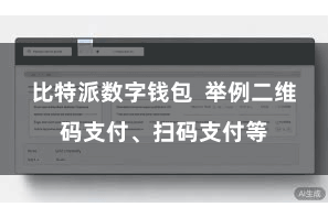 比特派数字钱包  举例二维码支付、扫码支付等